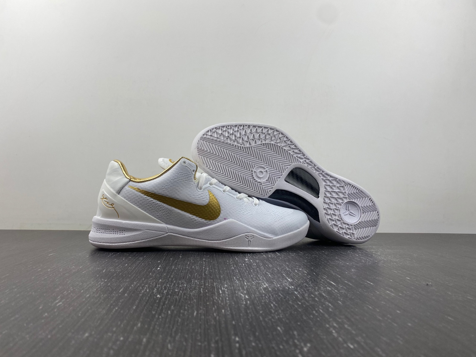 nike kobe 8 protro white metallic gold fv6325-100