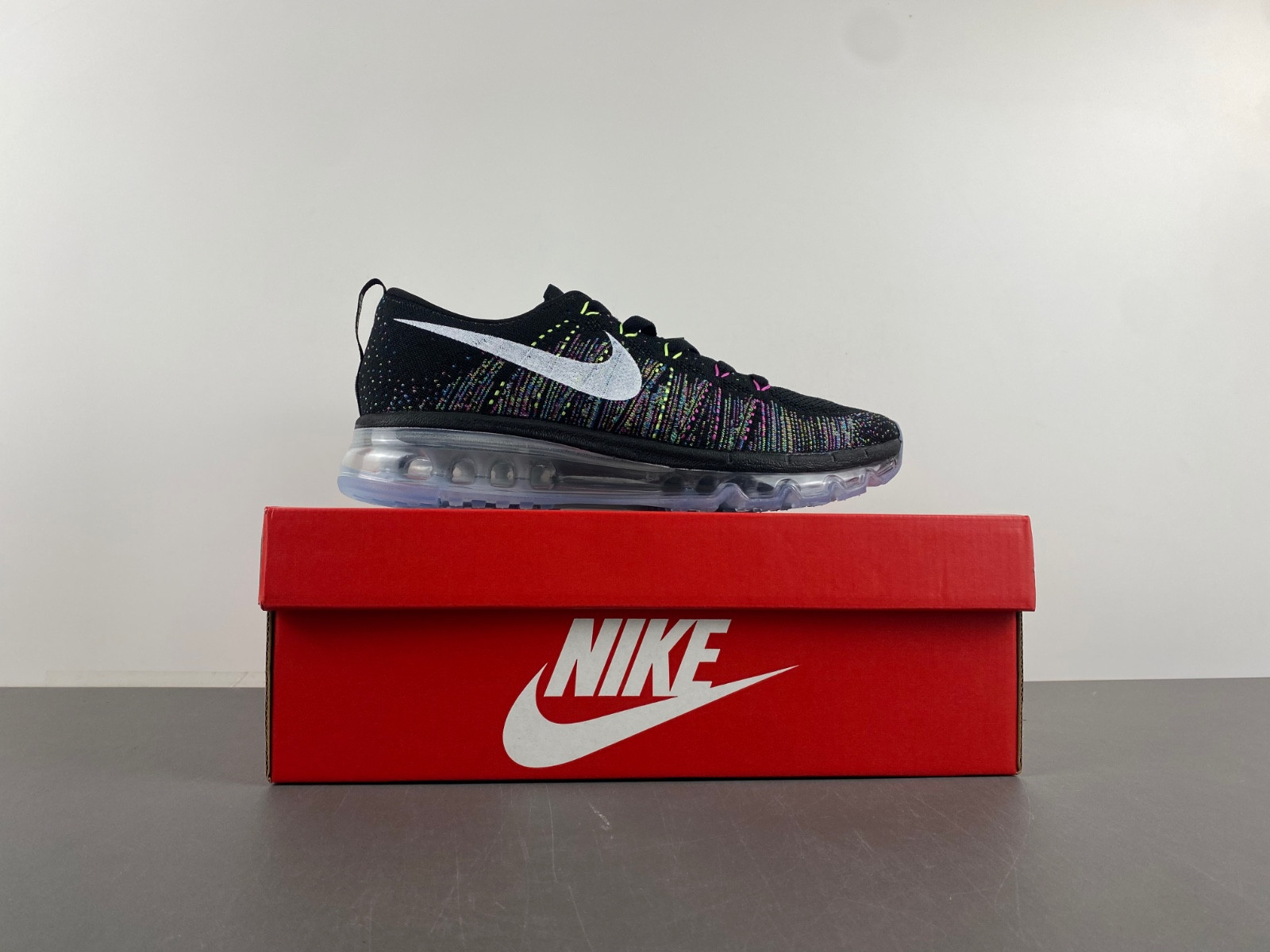 Nike Flyknit Air Max Black Multi-Color Men