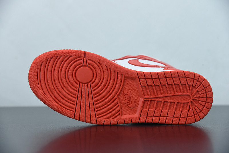 air jordan 1 mid in orange and white bq6472-116