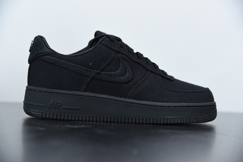 stussy x nike air force 1 low black cz9084-001