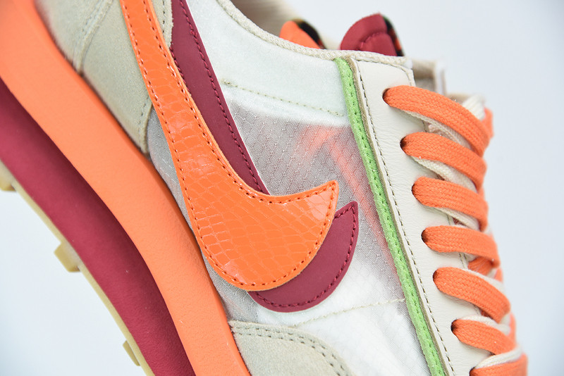 nike ldv waffle clot sacai net orange blaze dh1347-100