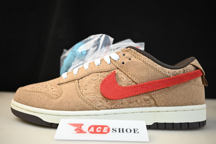 clot x nike dunk low cork fn0317-121