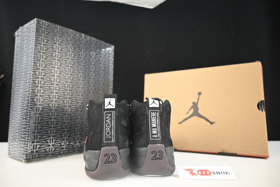 a ma maniére x air jordan 12 “black” dv6989-001