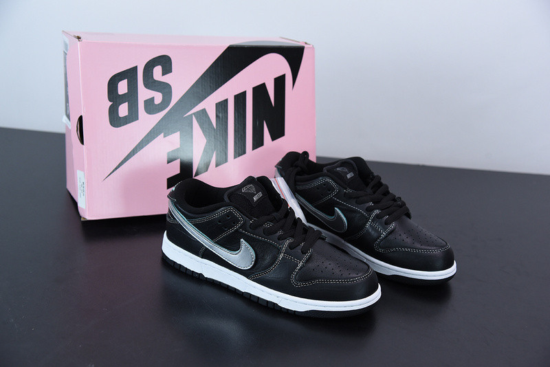 nike sb dunk low black x diamond S*pply x co bv1310-001