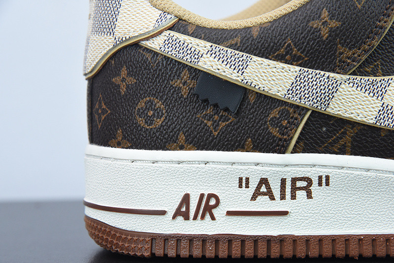 lvt x nike air force monogram damier azur