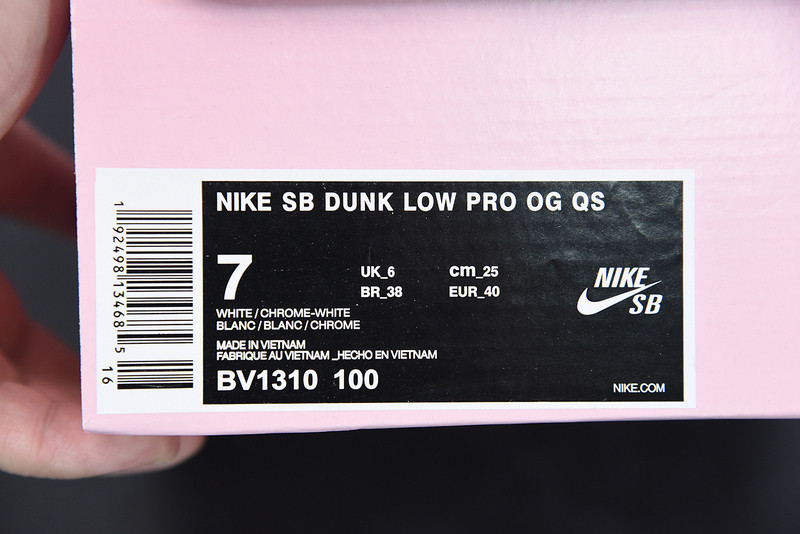 nike sb dunk low diamond S*pply co white diamond bv1310-100