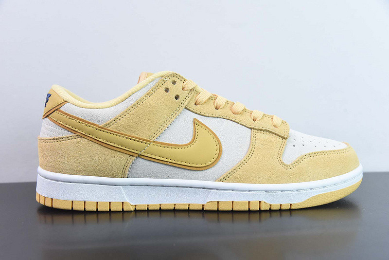 nike dunk low gold suede dv7411-200