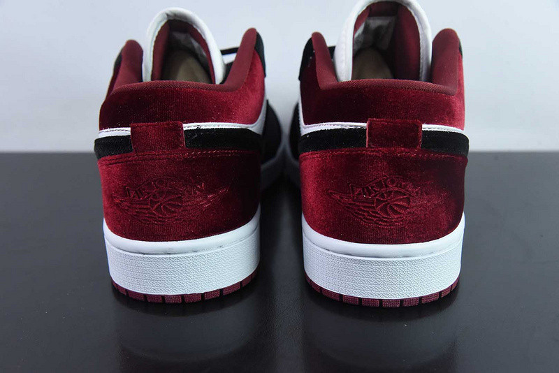Air Jordan 1 Low SE Velvet Black Gym Red FZ3242-001