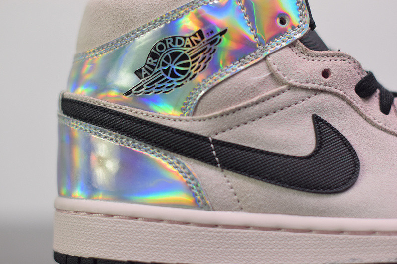 air jordan 1 mid iridescent bq6472-602