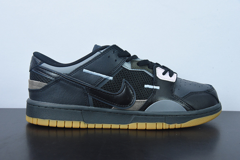 nike dunk low scrap black gum db0500-001