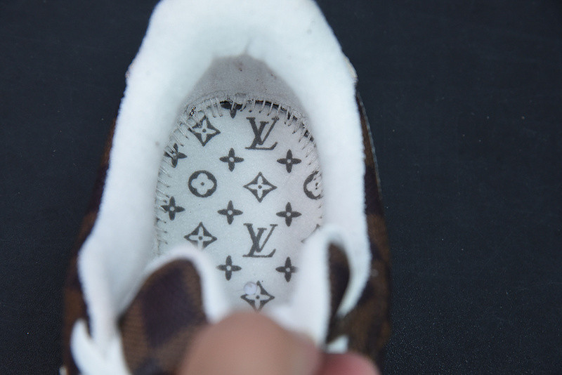 lvt x air force 1‘07 low "damier azur/brown/monogram