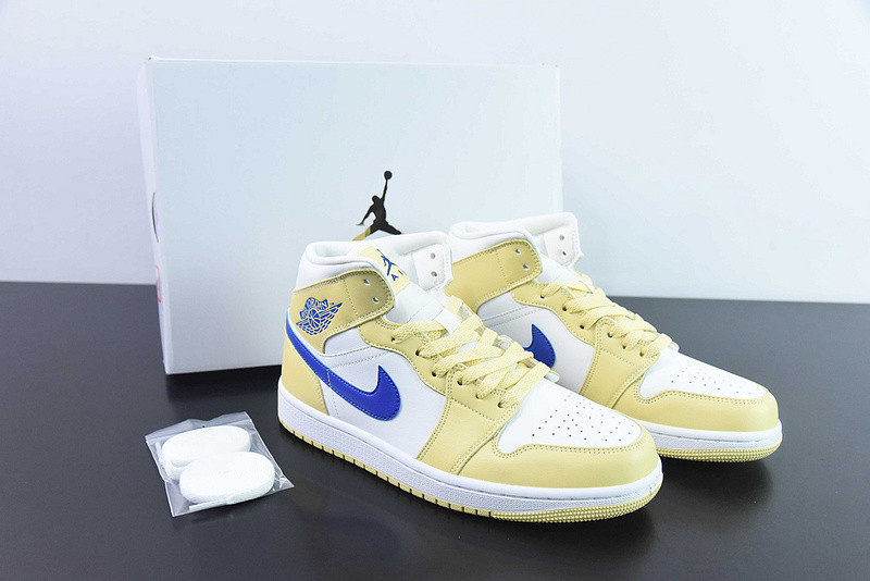 air jordan 1 mid lemon wash bq6472-701